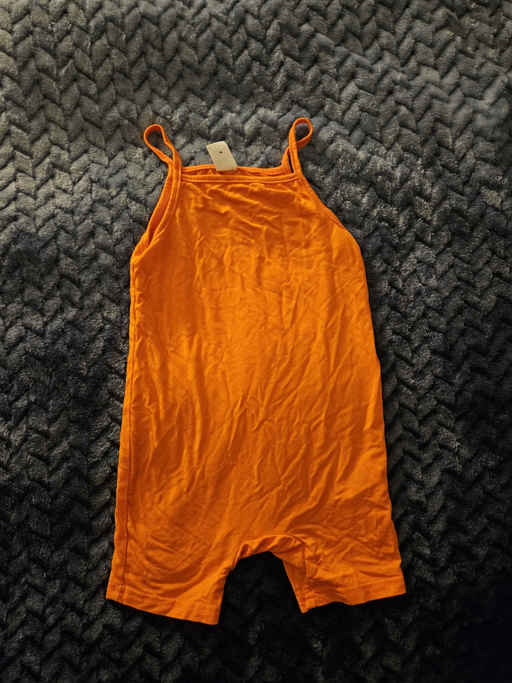 SHEIN Orange Tank Romper